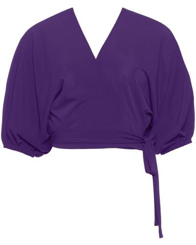 Eres Cropped Blouse - Paars