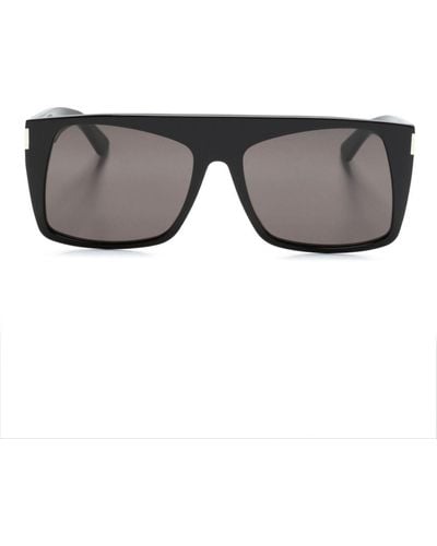 Saint Laurent Sl 651 Vitti Square-frame Sunglasses - Gray
