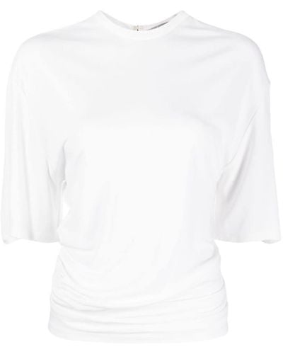 Christopher Esber Camiseta con detalle fruncido - Blanco