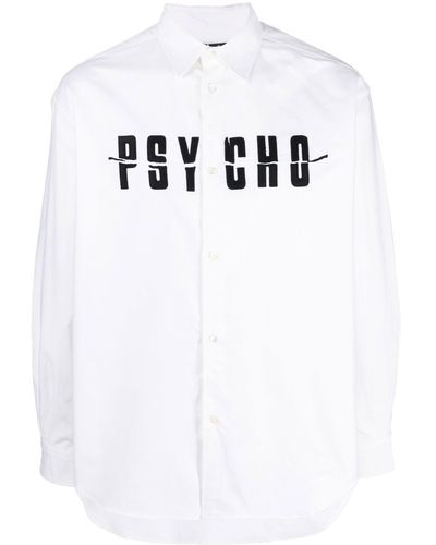 Undercover Slogan-print Shirt - White