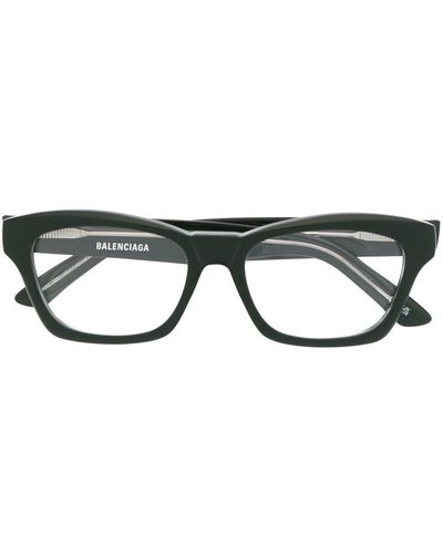 Balenciaga スクエア眼鏡フレーム - ブラック