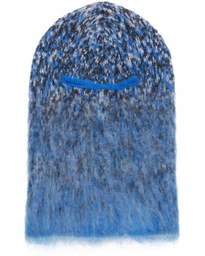 Off-White c/o Virgil Abloh Cagoule en maille à design moucheté - Bleu