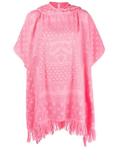 Versace Butterflies Terry-cloth Cover-up - Pink