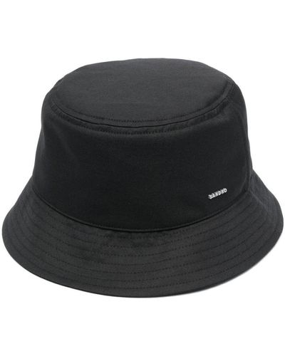 Sandro Logo-lettering Bucket Hat - Black