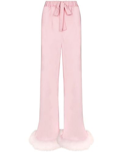 Sleeper Hose mit Federn - Pink