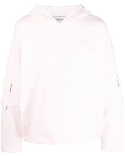 Iceberg Sudadera con capucha de x Kailand O. Morris - Rosa