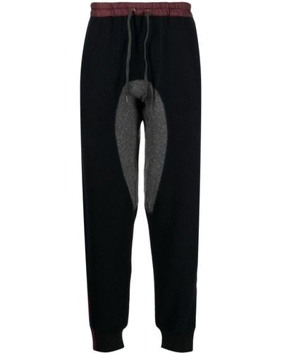 Kolor Drawstring-waistband Knitted Pants - Black