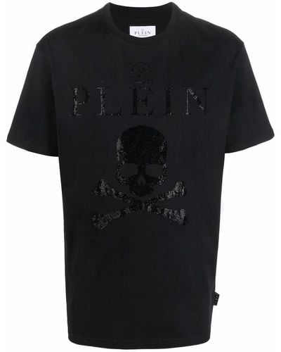 Philipp Plein Crystal-embellished T-shirt - Black