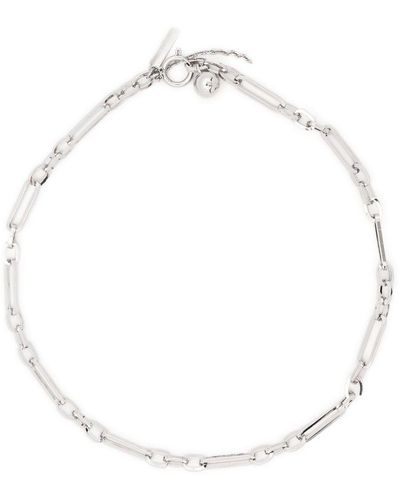 Justine Clenquet Aline Chain Necklace - White
