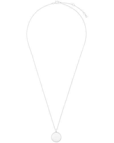 Astley Clarke 'Slice Stilla' Halskette mit Medaillon - Weiß