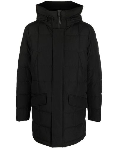 Woolrich Padded Hooded Down Coat - Black