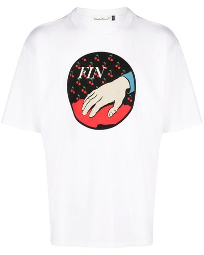 Undercover T-Shirt mit grafischem Print - Weiß