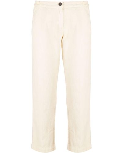 Massimo Alba Sparus Cropped Trousers - Natural