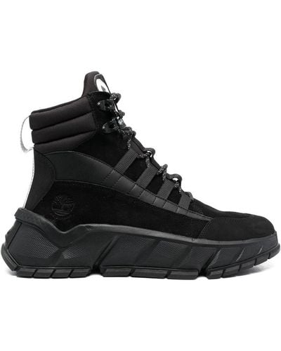 Timberland Turbo Leather Hiking Boots - Black