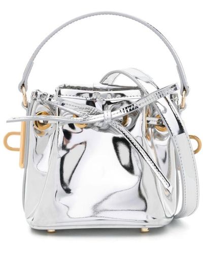 Alexandre Vauthier Crossbodytas Van Lakleer - Wit