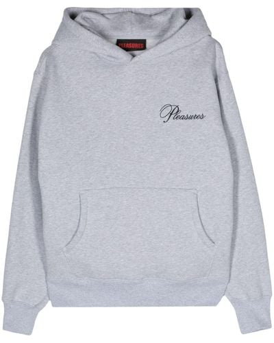 Pleasures Cafe cotton-blend hoodie - Grau