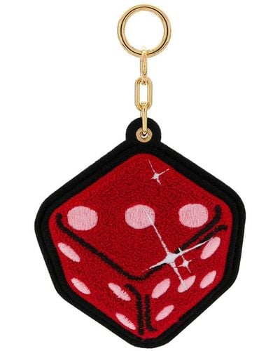 Chaos Red Dice シェニールキーチェーン - レッド