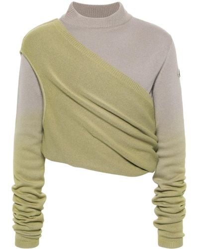 Moncler Kaschmirpullover mit Ombré-Design - Grün