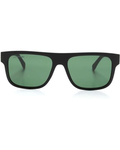 Lacoste L6001S Sonnenbrille mit eckigem Gestell - Grün