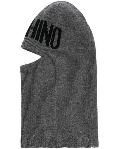 Moschino Intarsia-knit Beanie - Grey