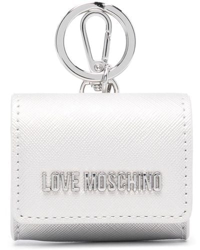 Love Moschino Logo-plaque Airpods Case - White