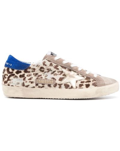 Golden Goose Sneakers mit Stern-Patch - Natur