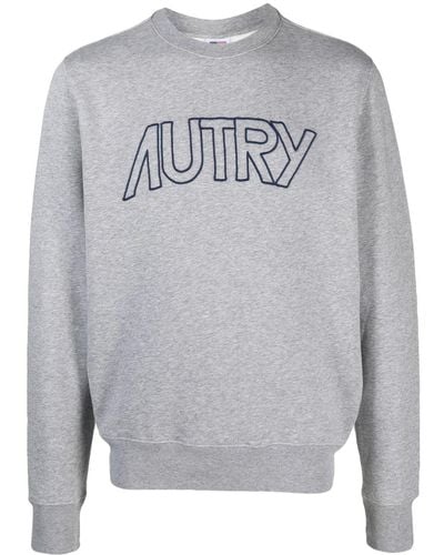 Autry Sweater Met Logoprint - Grijs