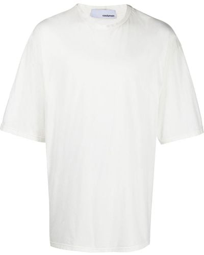 Costumein Camiseta holgada con cuello redondo - Blanco