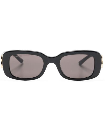 Balenciaga Dynasty Rectangle-frame Sunglasses - Gray