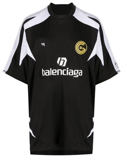 Balenciaga T-shirt Soccer - Noir
