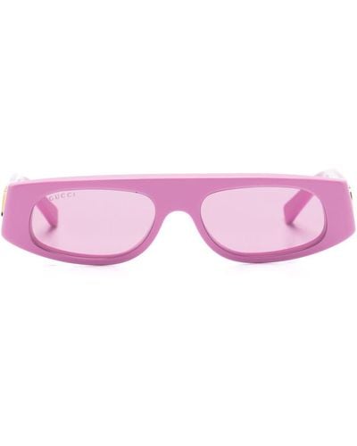 Gucci GG1771S Geometric-frame Sunglasses - Pink