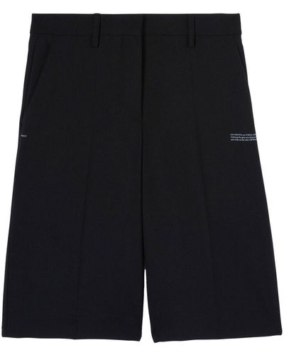 Off-White c/o Virgil Abloh High-waisted Tailored Shorts - Black