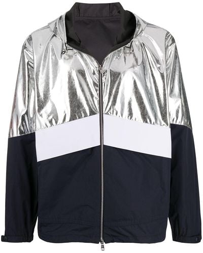 Moncler Metallic-panel Hooded Shell Jacket