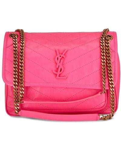 Saint Laurent Medium Niki Shoulder Bag - Pink