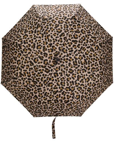 Mackintosh Ayr Leopard Print Umbrella - Multicolor