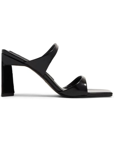 Senso Valeria 95mm Leather Sandals - Black