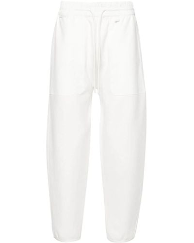 Moncler Paneled Mid-rise Track Pants - White