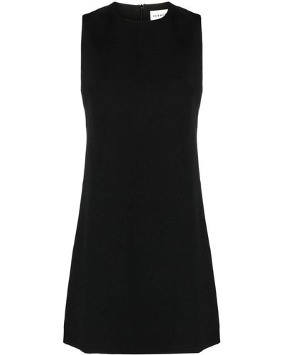 P.A.R.O.S.H. Round-neck Sleeveless Minidress - Black