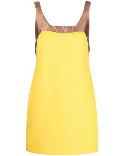 Valentino Garavani Colour-block Sleeveless Minidress - Yellow