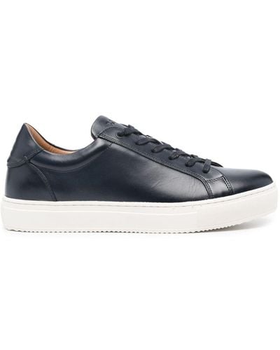 BOGGI Paneled Leather Sneakers - Blue