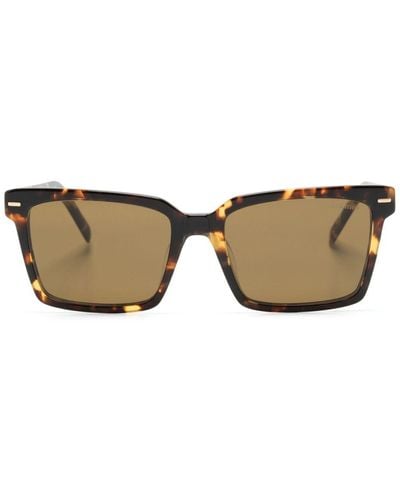 Miu Miu Tortoiseshell Square-frame Sunglasses - Natural