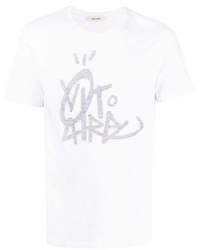 Zadig & Voltaire Logo-print Cotton T-shirt - White