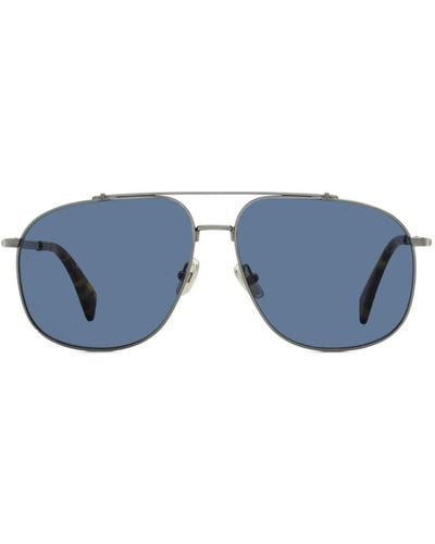 Lanvin Navigator-frame Sunglasses - Blue