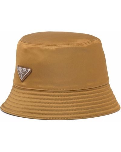 Prada Cappello bucket Re-Nylon - Marrone