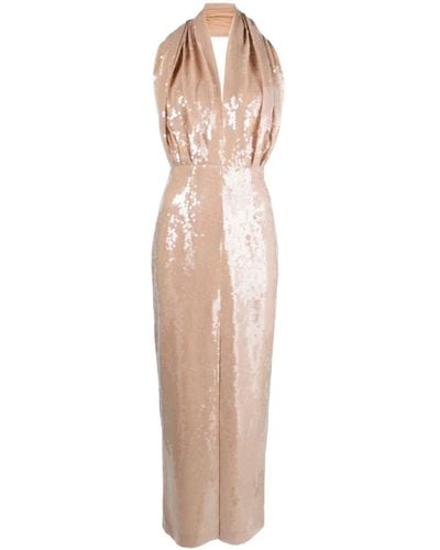 16Arlington Vesper スパンコール ドレス - ナチュラル