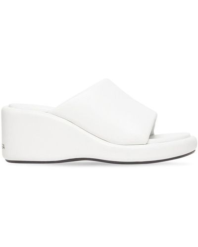Balenciaga Rise Wedge Sandals - White