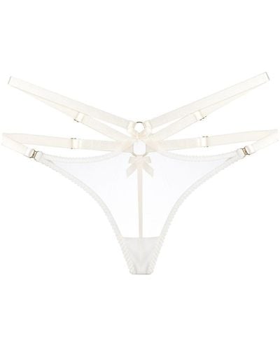 Bordelle Harness Thong - Wit