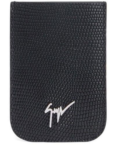 Giuseppe Zanotti Albert Leather Phone Case - White