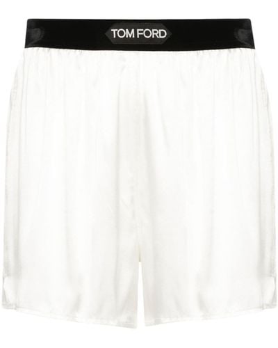 Tom Ford Shorts Met Logoband - Zwart