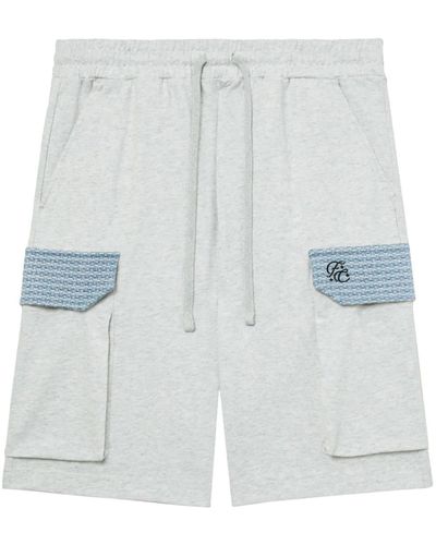 FIVE CM Tweed-detailing Cotton Shorts - White